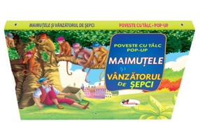 Poveste cu tâlc pop-up. Maimuţele şi vânzătorul de şepci - Board book - Aramis