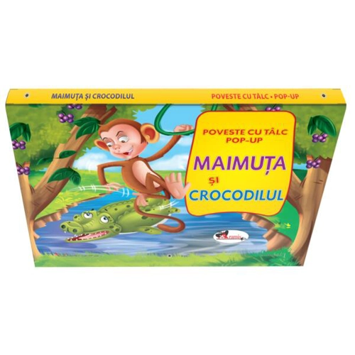 Poveste cu tâlc pop-up. Maimuţa şi crocodilul - Board book - Aramis