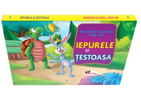 Poveste cu tâlc pop-up. Iepurele şi ţestoasa - Board book - Aramis
