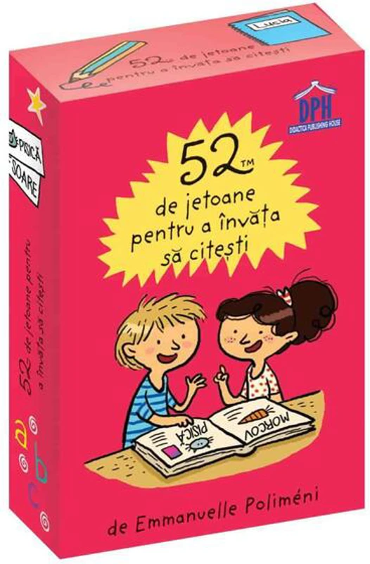 52 de jetoane pentru a învăța să citești - Paperback - Emmanuelle Poliméni - Didactica Publishing House