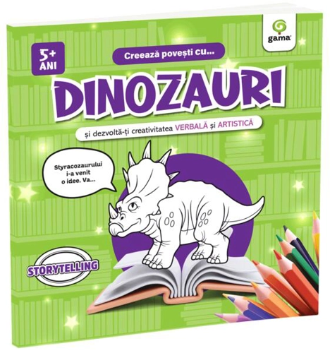 Creează povești cu... dinozauri - Paperback brosat - Gama