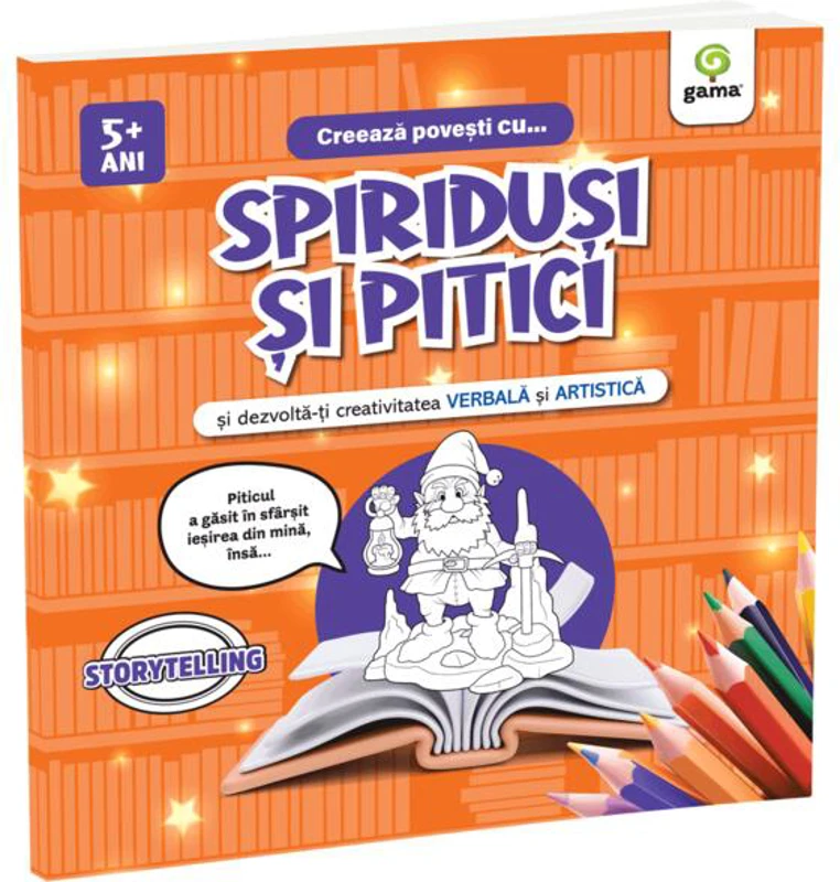 Creează povești cu... spiriduși și pitici - Paperback brosat - Gama
