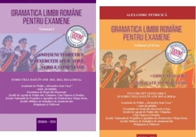 Set autor Alexandru Petricica - Admitere Academia de Politie, Editia 2025. Gramatica limbii romane pentru examene: Notiuni teoretice si Grile tematice
