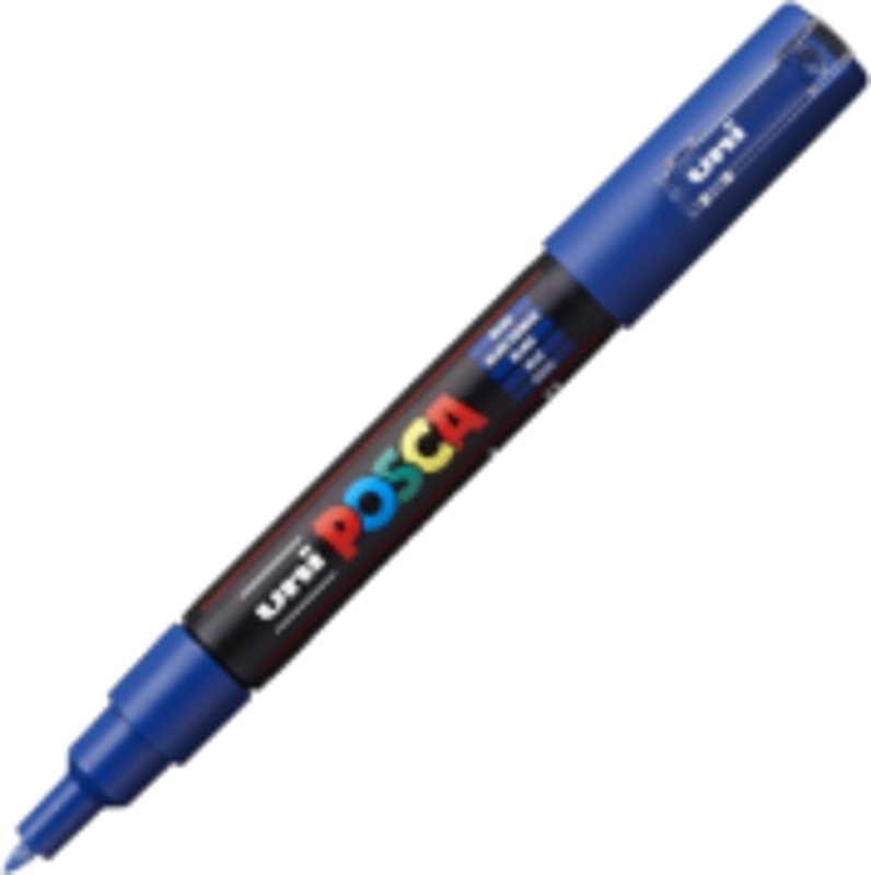 Marker UNI PC-1M 0. 7 mm, albastru, Posca