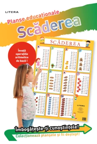 Scăderea 0/10. Planșe educaționale - Paperback - *** - Litera