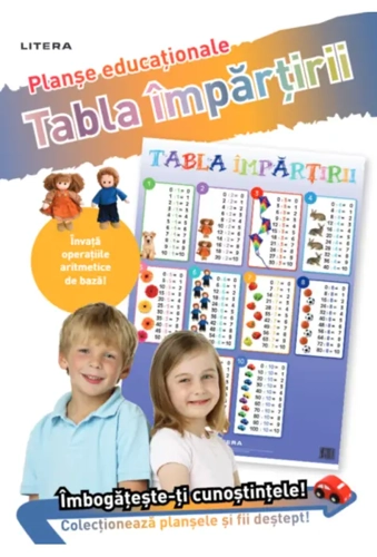 Tabla împărțirii. Planșe educaționale - Paperback - *** - Litera
