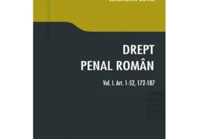 Drept penal român. Vol. I. Art. 1-52, 172-187 - Paperback brosat - Constantin Duvac - Hamangiu