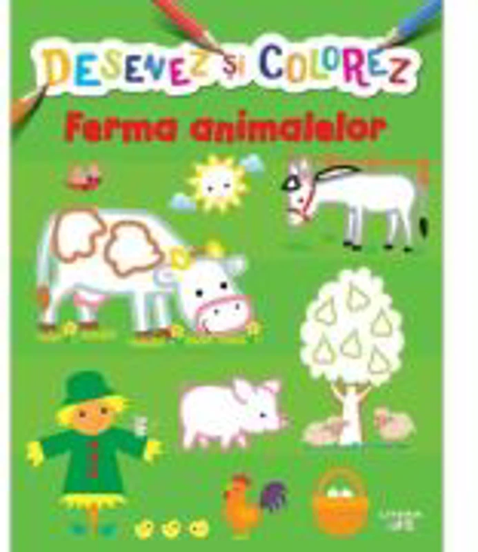 Desenez si colorez. Ferma animalelor