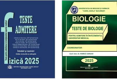 Pachet de teste Biologie si Fizica pentru admiterea in invatamantul superior medical 2024
