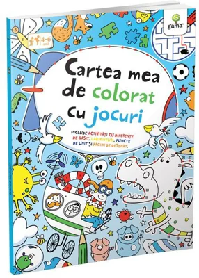 Cartea mea de colorat cu jocuri - Paperback brosat - Gama