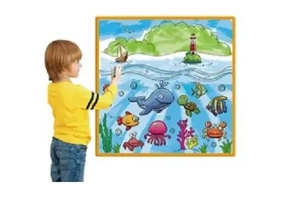 Poster Lavabil de Colorat - Lumea Oceanelor