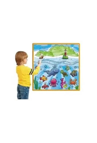 Poster Lavabil de Colorat - Lumea Oceanelor