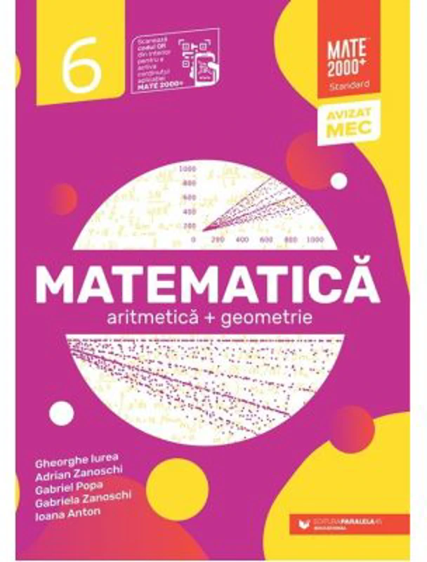 Matematica. Aritmetica, geometrie. Clasa a 6-a. 2024 Standard