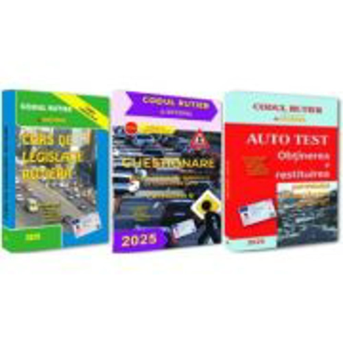 Pachet 2025 Legislatie rutiera categoria B. Chestionare. Legislatie. Auto test