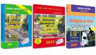 Pachet 2025. Intrebari, teste si legislatie pentru obtinerea permisului de conducere auto. Categoriile C, CE + D, DE