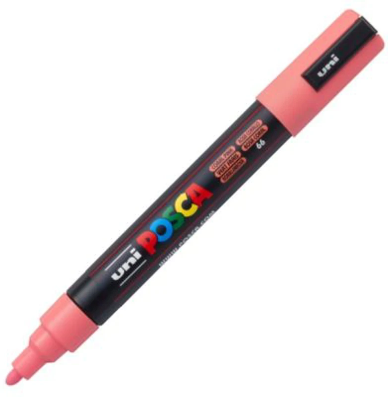 Marker UNI PC-5M 1. 8-2. 5 mm, roz coral, Posca (M177)