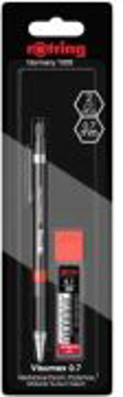 Set creion mecanic Rotring Visuclick 0.7 mm + etui 24 mine, diverse culori
