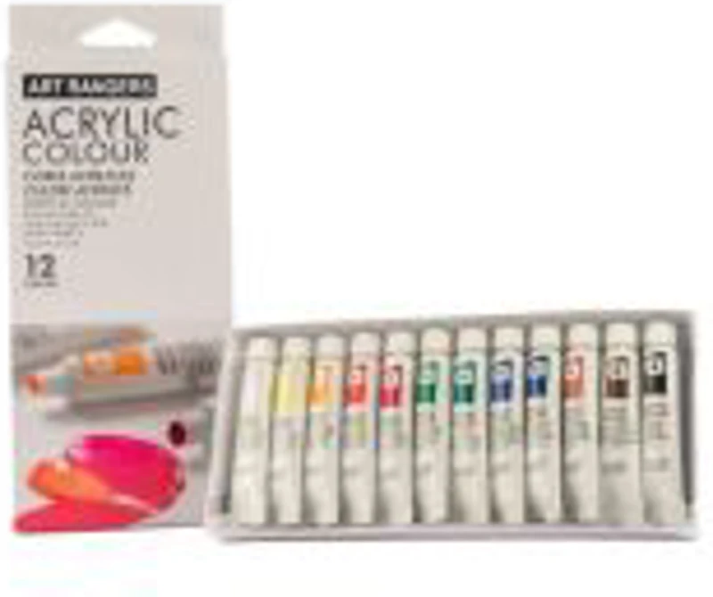Culori acrilice Colorarte, 12 culori x 12ml, EA1212C