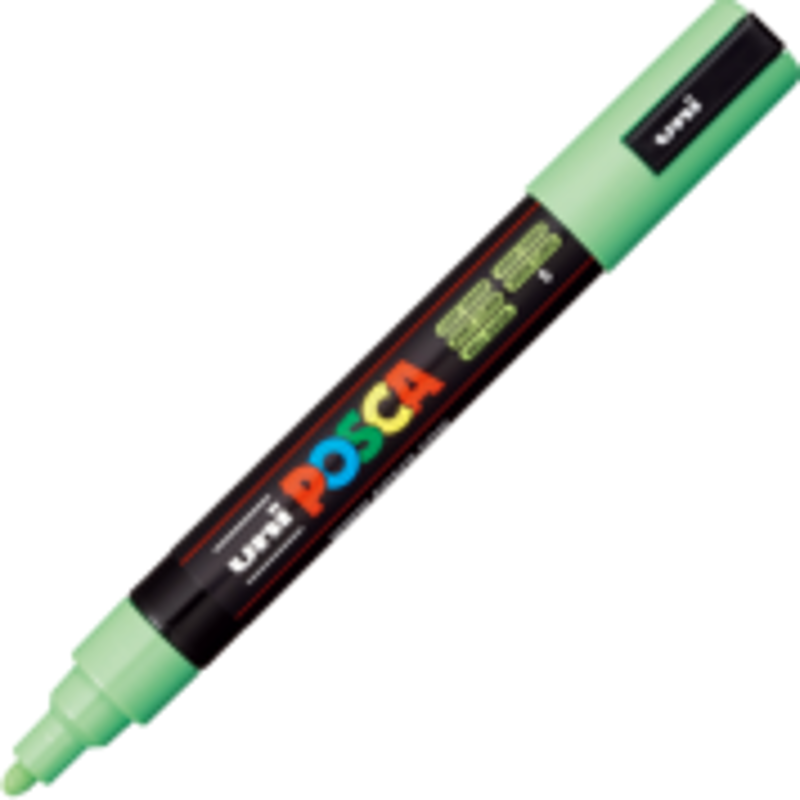 Marker UNI PC-5M 1. 8-2. 5 mm, verde deschis, Posca