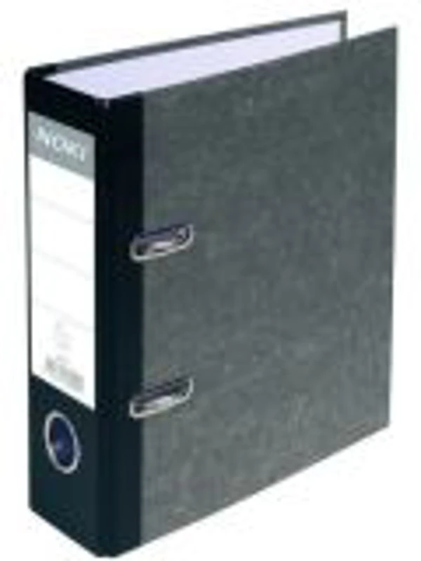 Biblioraft carton marmorat Noki 56411-300, A4, portret, 7cm, negru