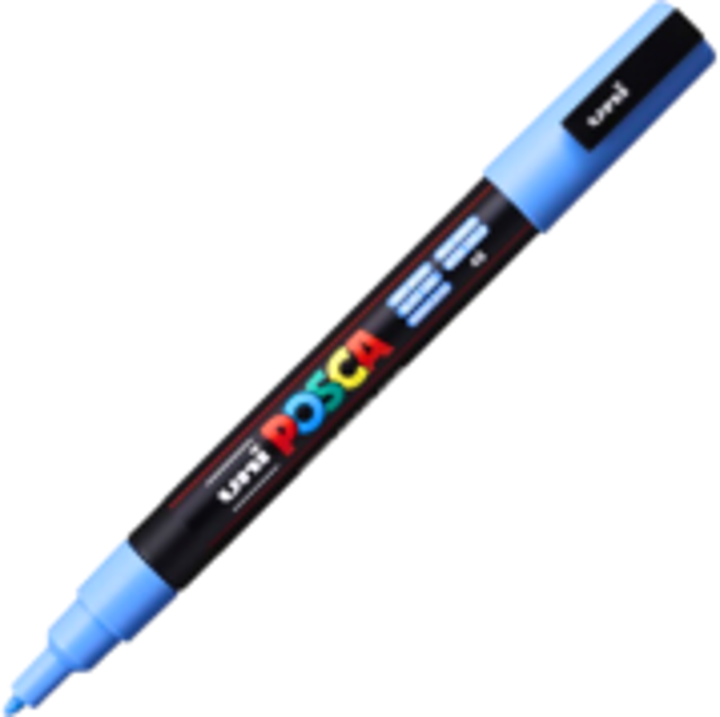 Marker UNI PC-3M 0. 9-1. 3 mm, bleu, Posca
