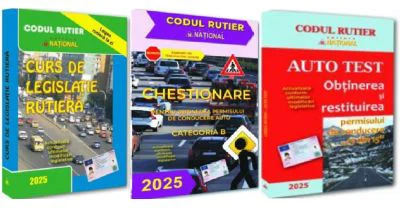 Pachet 2024 Legislatie rutiera categoria B. Chestionare. Legislatie. Auto test