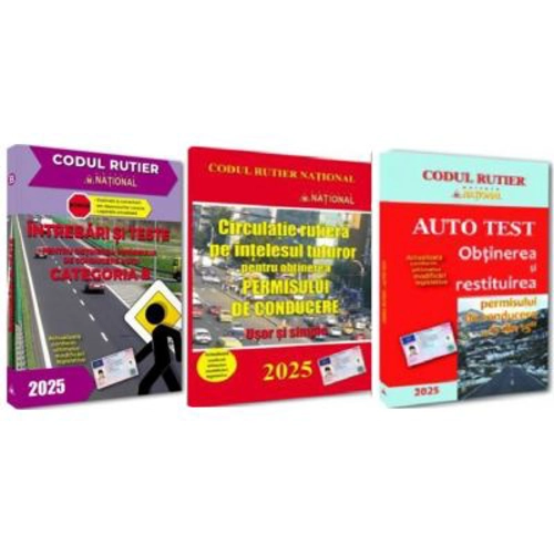 Pachet 2024 pentru obtinerea permisului de conducere auto, categoria B