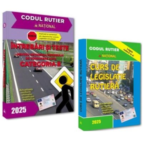 Pachet 2024 Intrebari, teste si legislatie pentru obtinerea permisului de conducere auto, categoria B