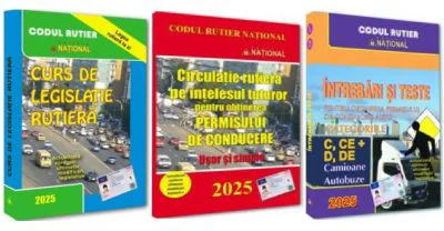 Pachet 2024. Intrebari, teste si legislatie pentru obtinerea permisului de conducere auto. Categoriile C, CE + D, DE
