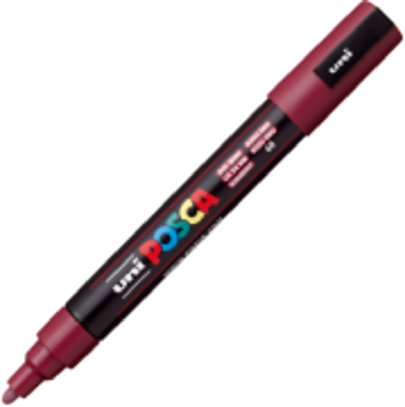 Marker UNI PC-5M 1. 8-2. 5 mm, grena, Posca
