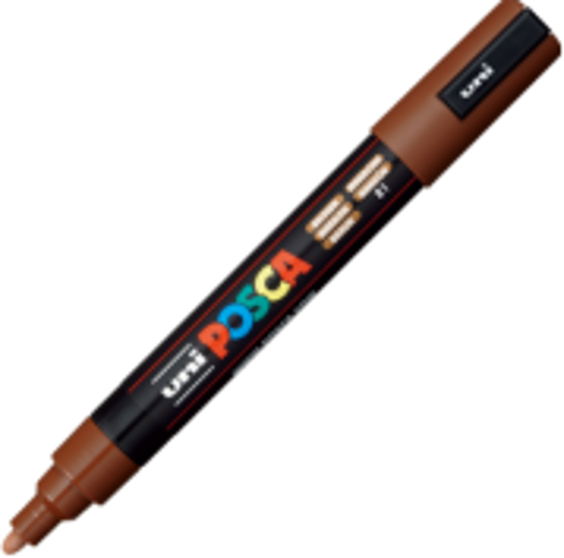 Marker UNI PC-5M 1. 8-2. 5 mm maro, Posca