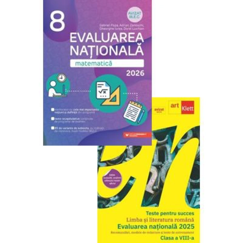 Pachet Evaluarea Nationala 2024: Teste pentru succes. Limba si Literatura Romana si Matematica