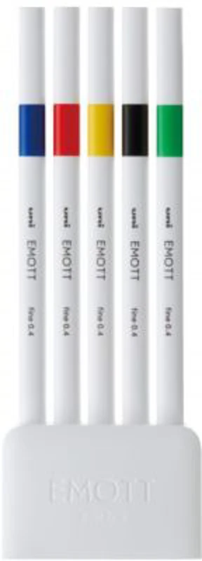 Set 5 culori de baza Fineliner, Emott