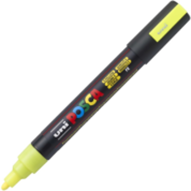 Marker PC-5M 1. 8-2. 5 mm Galben Fluorescent, Posca