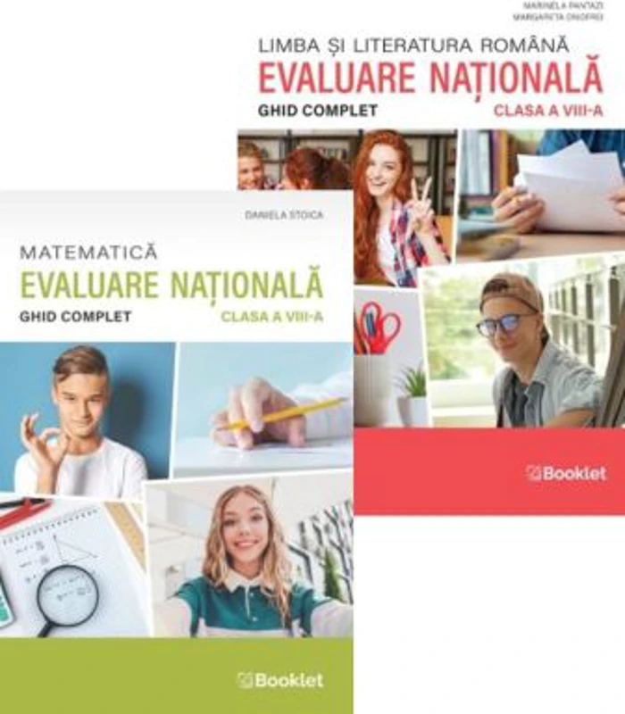 Pachet Limba romana si Matematica Evaluarea Nationala 2024. Ghid complet pentru clasa 8