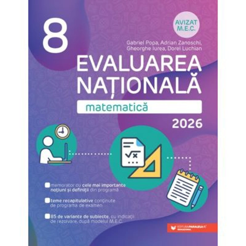 Matematica. Evaluarea Nationala 2024. Clasa 8