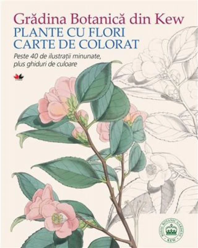 Gradina Botanica din Kew. Plante cu flori. Carte de colorat