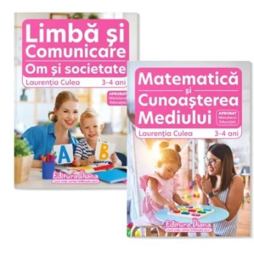 Set 2 caiete, pe domenii, grupa mica 3-4 ani