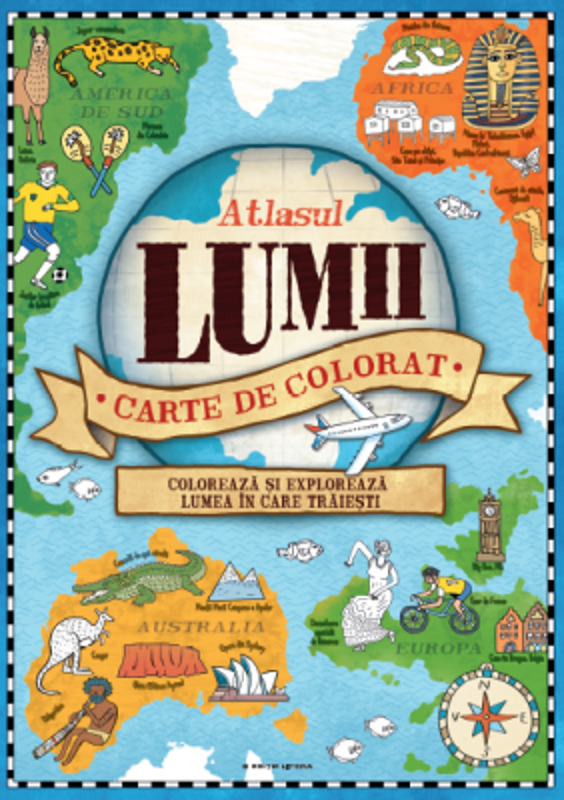 Atlasul lumii. Carte de colorat
