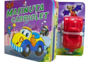Masinuta cabriolet. Carte cu jucarie