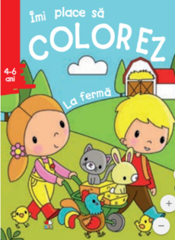Imi place sa colorez. La ferma (4-6 ani)