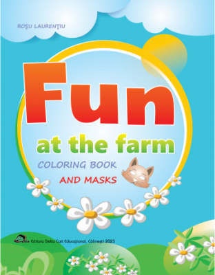 Fun at the farm. Coloring bookand masks
