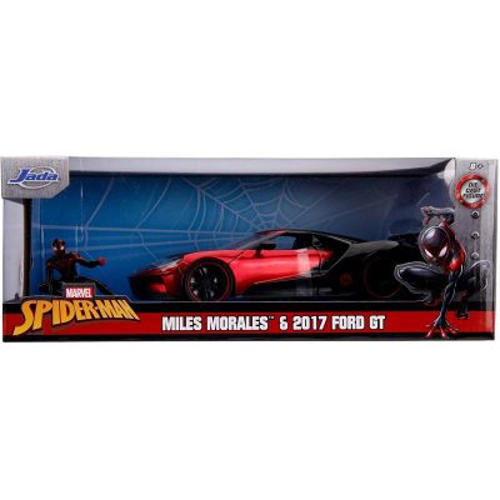 Masina metalica Spider-man Ford GT 2017 Miles Morales, JadaToys