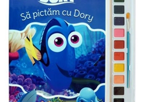 In cautarea lui Dory. Sa pictam cu Dory. Carte de colorat cu pensula si acuarele