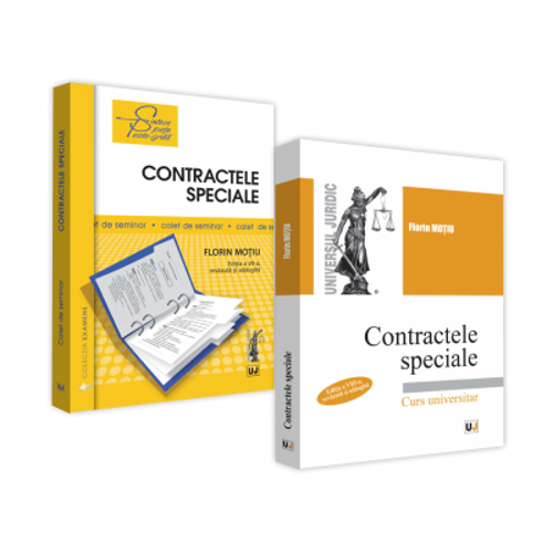 Pachet Contractele speciale. Sinteze teoretice, teste-grila si spete. Curs universitar