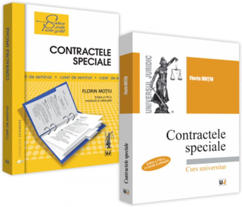 Pachet Contractele speciale. Sinteze teoretice, teste-grila si spete. Curs universitar