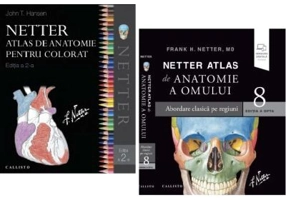 Pachet Netter Atlas de anatomie a omului si Atlas pentru colorat, Editia a 5-a