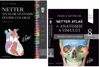 Pachet Netter Atlas de anatomie a omului si Atlas pentru colorat, Editia a 5-a