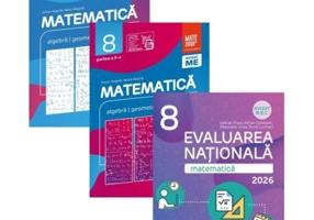 Pachet Matematica. Evaluarea Nationala 2024 si Consolidare partea 1 si partea a 2-a, clasa a 8-a