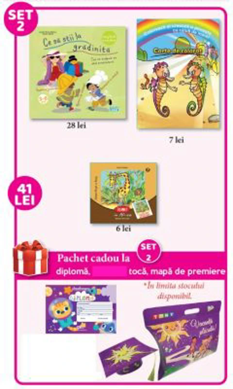 Set 2 de premiere Grupa mijlocie, 2024